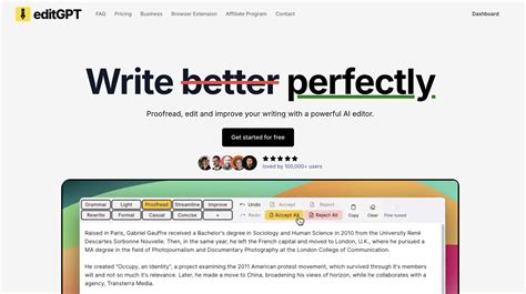 Proofread, edit and track changes to your content in chatGPT..